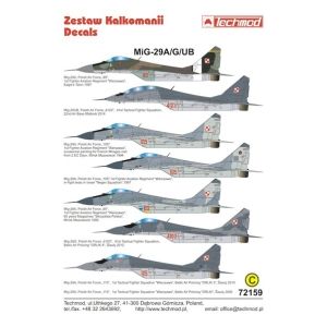 Techmod 72159 - MiG-29A/G/UB