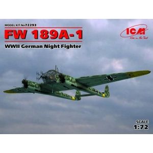 ICM 72293 - Focke-Wulf Fw-189A-1 WWII German Night Fighter