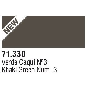 Vallejo 71330 - Khaki Green Num. 3 17ml