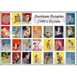 ToRo Model 35P01 - Drukowane plakaty - American Beauties 1940's
