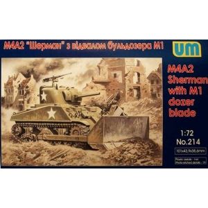 Uni Models 214 - M4A2 Sherman with M1 dozer blade