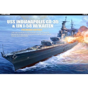 Academy 14113 - USS INDIANAPOLIS CA-35 & IJN I-58 w/Kaiten  PREMIUM EDITION