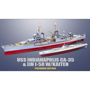 Academy 14113 - USS INDIANAPOLIS CA-35 & IJN I-58 w/Kaiten  PREMIUM EDITION