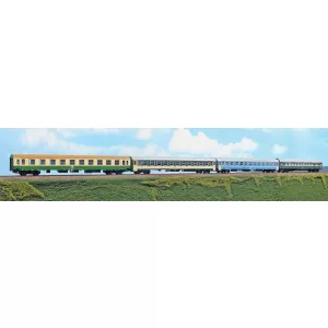 ACME 55322 - Zestaw 4 wagonów osobowych pociągu 1244/1245 Hoek van Holland – Warszawa Express