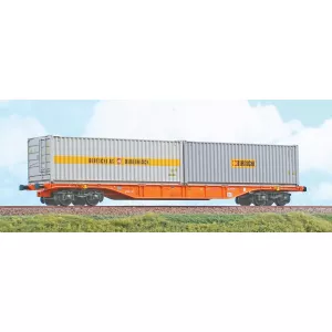ACME 90247 - Wagon platforma Sgnss PCC Intermodal z 2 kontenerami BERTSCHI (pierwotny numer 40423)