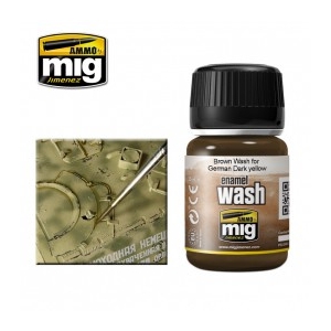 A.MIG-1000 BROWN WASH FOR GERMAN DARK YELLOW (35ml)