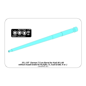 Aber 35L-337 - German KwK.40 L/48 7,5 cm Barrel without muzzle brake for Pz.Kpfw.IV Ausf. G-late H;J