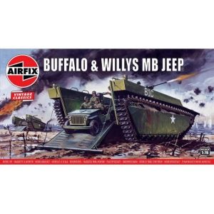 Airfix 02302V - Buffalo IV and Willys Jeep