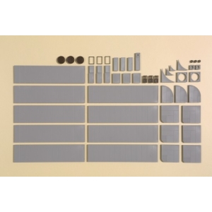 Auhagen 42657 - Płyty chodnikowe z akcesoriami