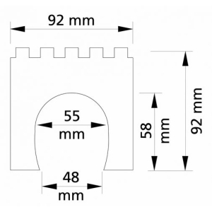 Auhagen 43608 - Portal tunelu 1 torowy 2 szt.
