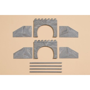 Auhagen 13277 - Portal tunelowy 2-torowy 2 szt.