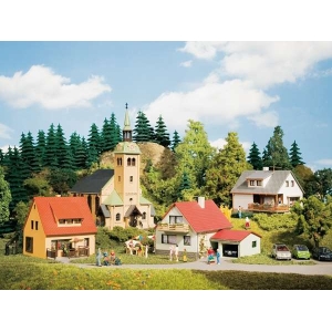 Auhagen 15201 - Zestaw wieś z kościołem