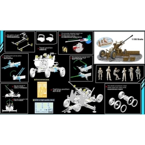 Bronco CB 35111SP - OQF 40mm Bofors Anti-Aircraft Gun Mk.I/III(British Version) with Gun Crew.