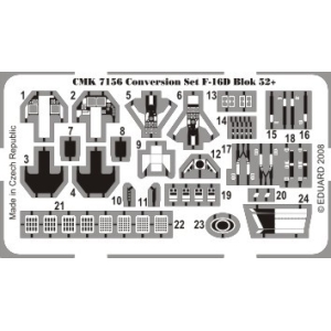 CMK 7156 - F-16D Block 52+ EUROPE - conversion set for Academy