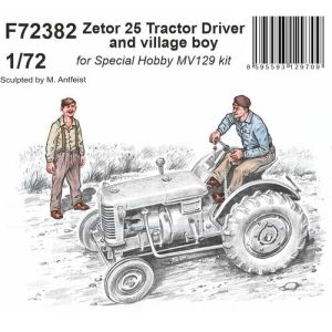 CMK F72382 - Zetor 25 Tractor Driver and village boy