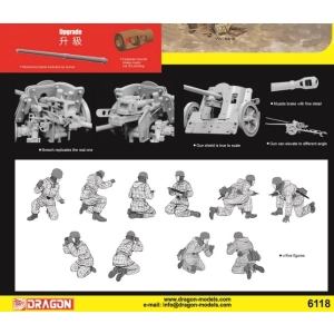 Dragon 6118 - 5cm Pak 38 w/Fallschirmjager
