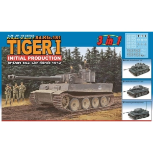 Dragon 6252 - Tiger I Initial Production s.Pz.Abt.502 Leningrad 1943 (3 in 1)