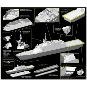 Dragon 7129 - U.S.S. FORT WORTH LCS-3 (SMART KIT)