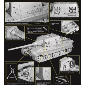 Dragon 6493 - Sd. Kfz. 186 Jagdtiger Porsche Production Type w/Zimmerit + bonus