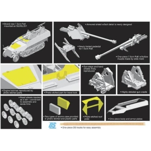 Dragon 7351 - Sd.Kfz. 251/22 Ausf.D (2in1)