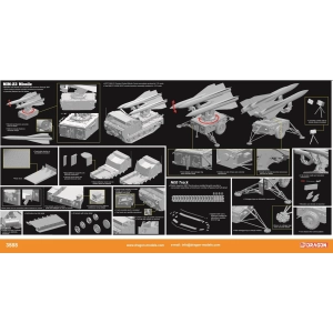 Dragon 3588 - M727 MIM-23 Tracked Guided Missile Carrier + MIM-23 HAWK M192 Anti-aircraft Missile Launcher