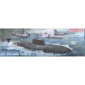 Dragon 7006 - USS Benjamin Franklin vs Soviet Sierra Class