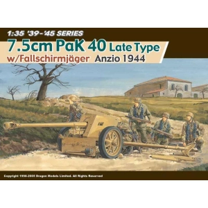 Dragon 6250 -  7.5cm Pak 40 Late Type w/ Fallschirmjager Anzio 1944