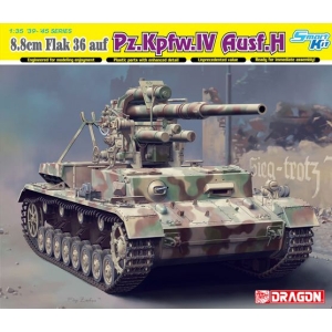 Dragon 6829 - 88mm FlaK 36 auf Pz.Kpfw.IV Ausf.H (Smart Kit) + Magic Track