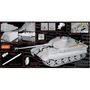 Dragon 6848 - Sd.Kfz.182 Kingtiger Porsche Turret w/Zimmerit (2 in 1)