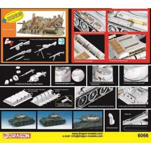 Dragon 6066 - T-34/85 Mod. 1944 + bonys figurki