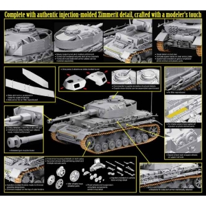 Dragon 6611 - Pz.Kpfw.IV Ausf.H w/Zimmerit, Mid-Production, HJ Div. Normandy