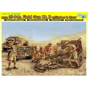 Dragon 6675 - British 25-Pdr. Field Gun Mk.II w/Limber & Crew