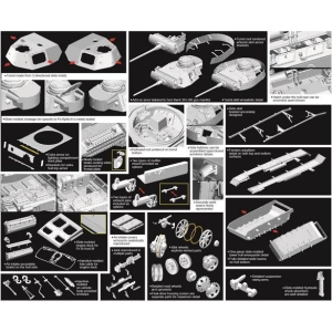 Dragon 6604 - Pz.Kpfw.III Ausf.M w/Schurzen + bonus (photo-ethed parts)