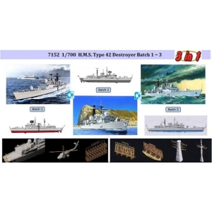 Dragon 7152 - H.M.S. Type 42 Destroyer Batch (3in1)