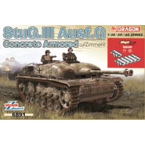 Dragon 6891 - StuG.III Ausf.G Concrete Armored w/Zimmerit + bonus