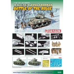 Dragon 6255 - M4A3(76)W VVSS Sherman Battle Of The Bulge
