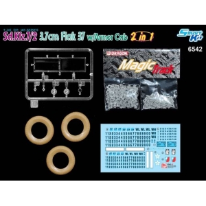 Dragon 6542 - Sd.Kfz.7/2 3.7cm Flak 37 w/Armor Cab (2 in 1) ~ Smart Kit w/MagicTrack