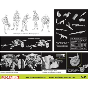 Dragon 6445 - 7.5cm PaK 97/38 w/Heer Gun Crew