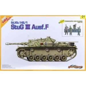 Dragon 9101 - Sd.Kfz.142/1 StuG III Ausf.F + Bonus Sturmgeschütze Crew reloading (Russia 1941) Cyber Hobby