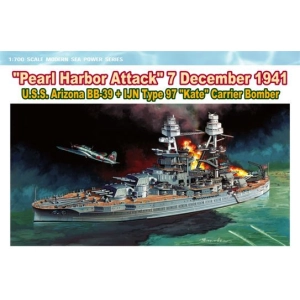 Dragon 7127 - U.S.S. Arizona BB-39 w/Type 97 "Kate" Carrier Bomber "Pearl Harbor Attack" 7...