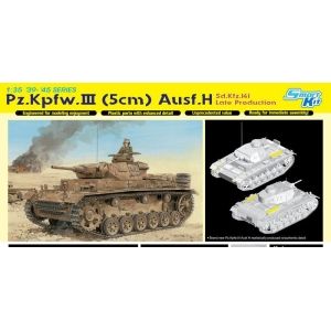 Dragon 6642 - Pz.Kpfw.III (5cm) Ausf.H Sd.Kfz.141 Late Production w/MagicTrack