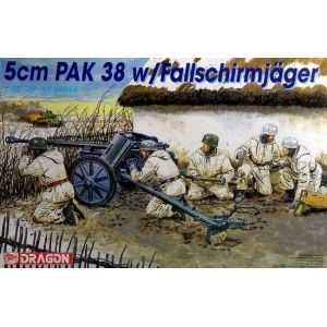 Dragon 6118 - 5cm Pak 38 w/Fallschirmjager