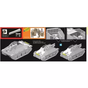Dragon 6489 - 15cm s.IG.33/2(Sf) auf Jagdpanzer 38(t) Hetzer (Smart Kit) + bonus