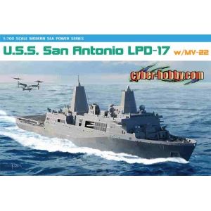Dragon 7096 - U.S.S. San Antonio LPD-17 w/MV-22