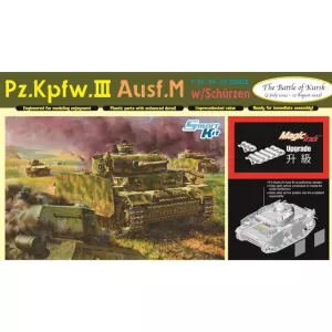 Dragon 6604 - Pz.Kpfw.III Ausf.M w/Schurzen + bonus (photo-ethed parts)