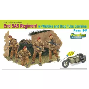 Dragon 6586 - 2nd SAS Regiment w/Welbike and Drop Tube Container (France 1944) + bonus