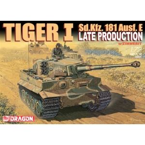 Dragon 7203 - Tiger I Sd. Kfz. 181 Ausf. E Late Production w/ Zimmerit