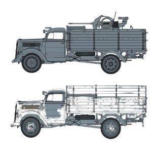 Dragon 6828 - German 3t 4x2 Truck w/2cm FlaK 38 (2 in 1) + BONUS
