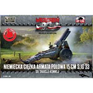 First to Fight PL1939-083 - Niemiecka ciężka armata polowa 15 cm S.IG 33 do trakcji konnej