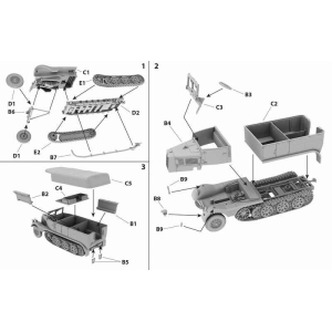 First to Fight PL1939-041 - Sd.Kfz.11 Niemiecki ciągnik półgąsienicowy